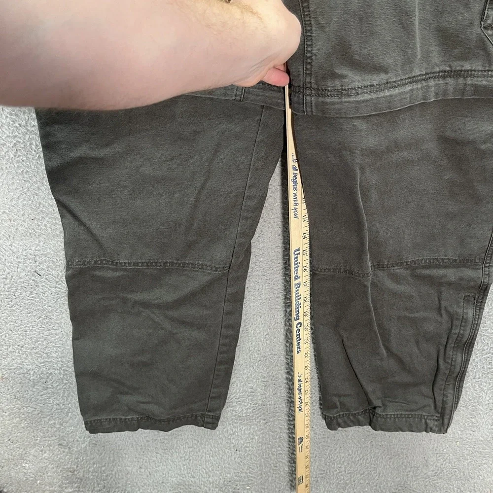 Guide Series Pants Mens 40x32 Gray Canvas Convertible Cargo Double Knee Outdoors